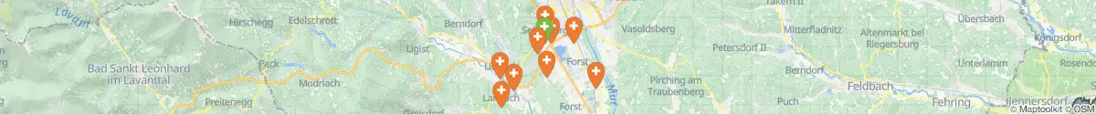 Map view for Pharmacies emergency services nearby Premstätten (Graz-Umgebung, Steiermark)